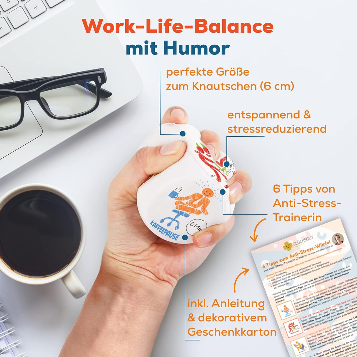 Anti-Stress-Würfel