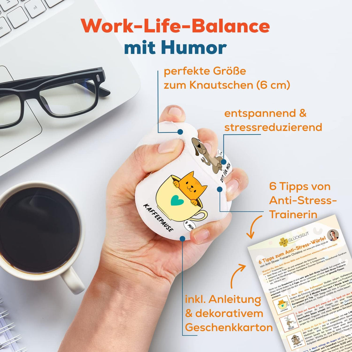 Anti-Stress-Würfel