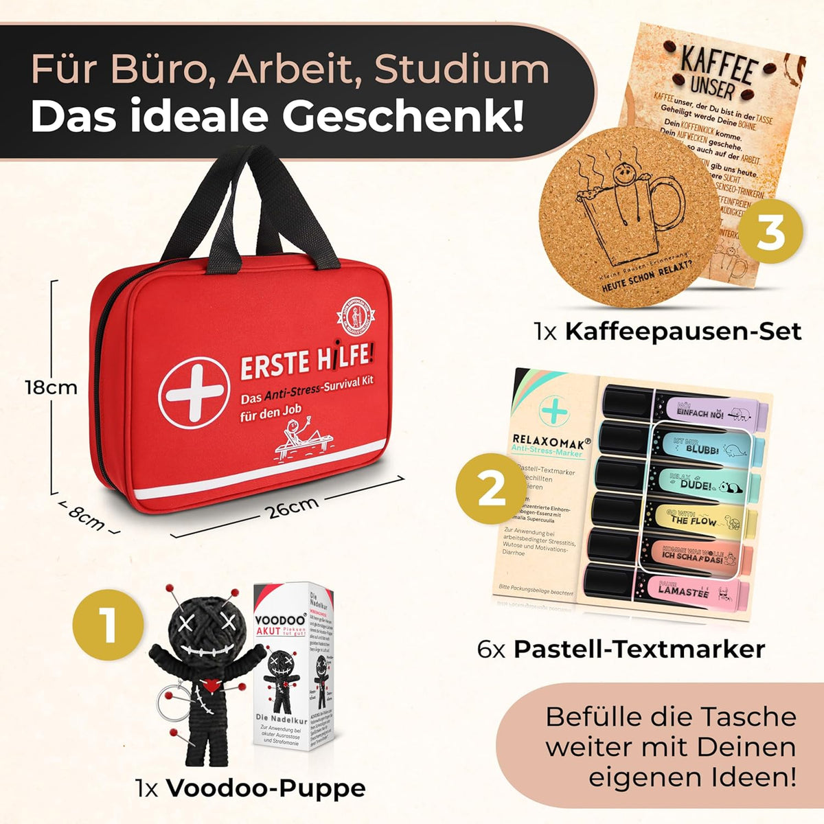 GLÜCKSGUT ERSTE HILFE Tasche für den Job – zusätzliche Produktansicht