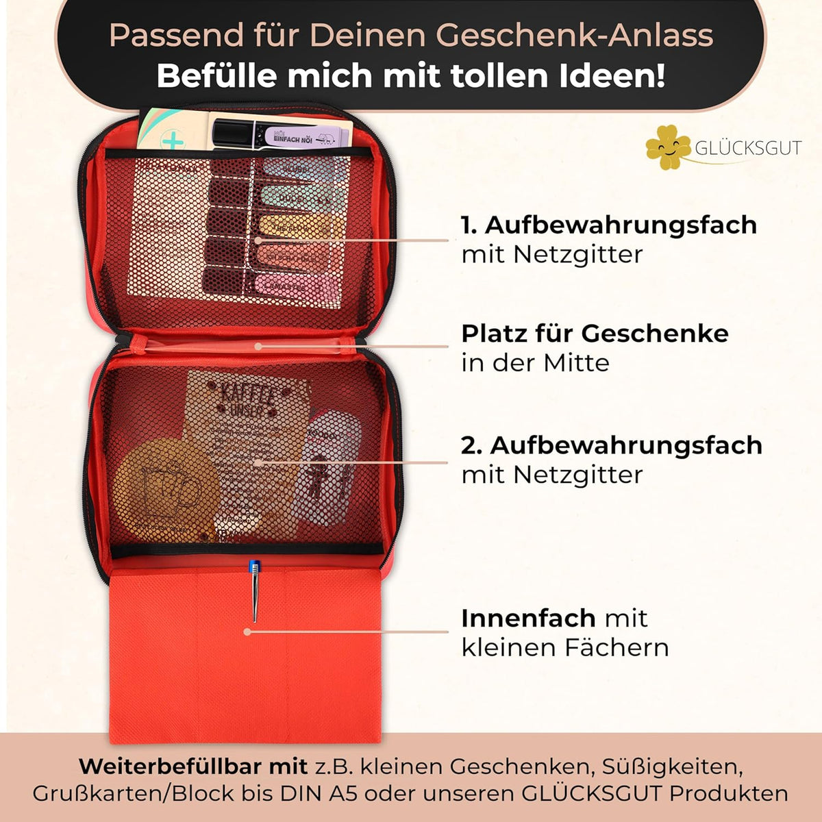 GLÜCKSGUT ERSTE HILFE Tasche als Mitarbeitergeschenk