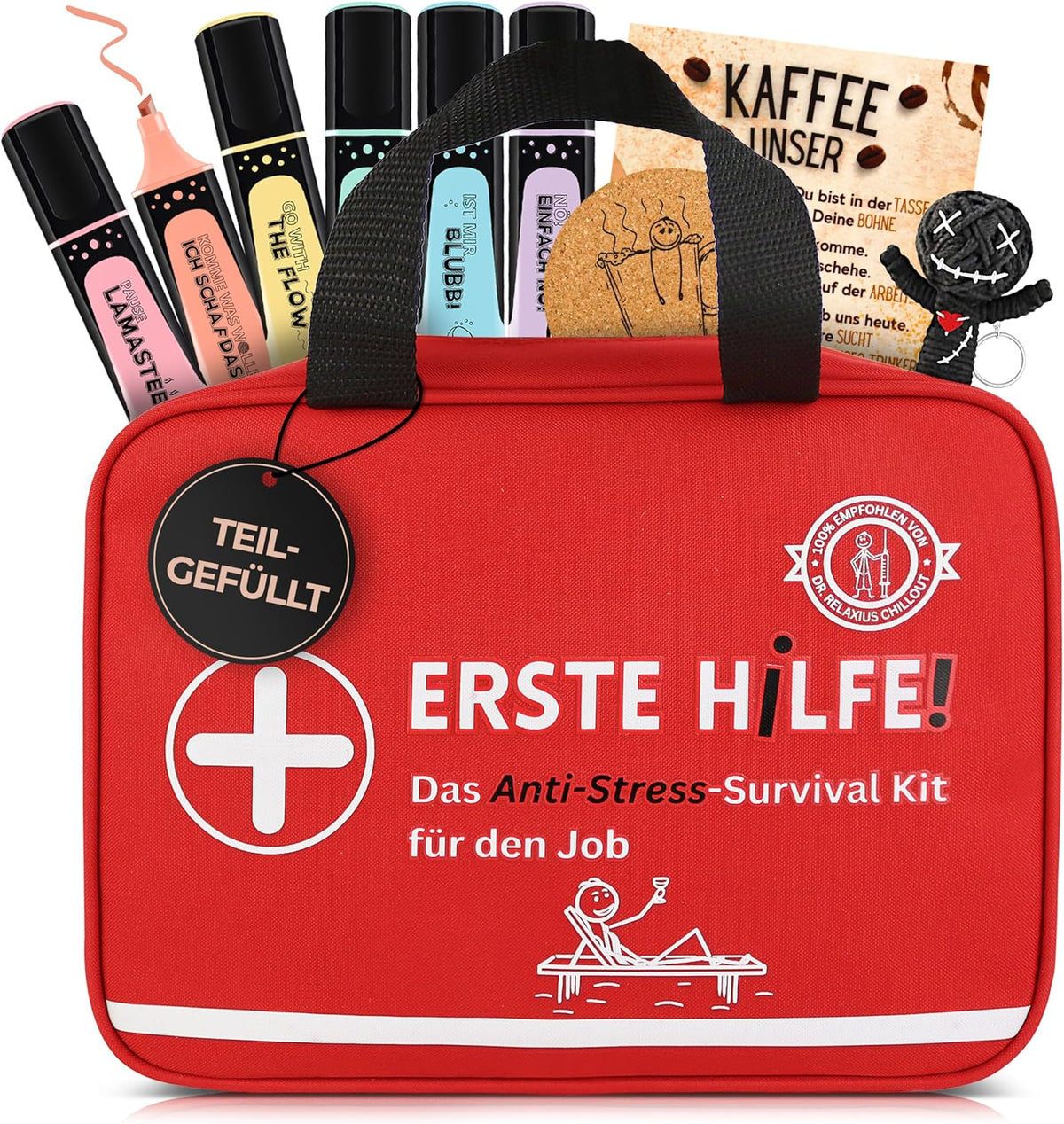 GLÜCKSGUT ERSTE HILFE Tasche für den Job als Mitarbeitergeschenk